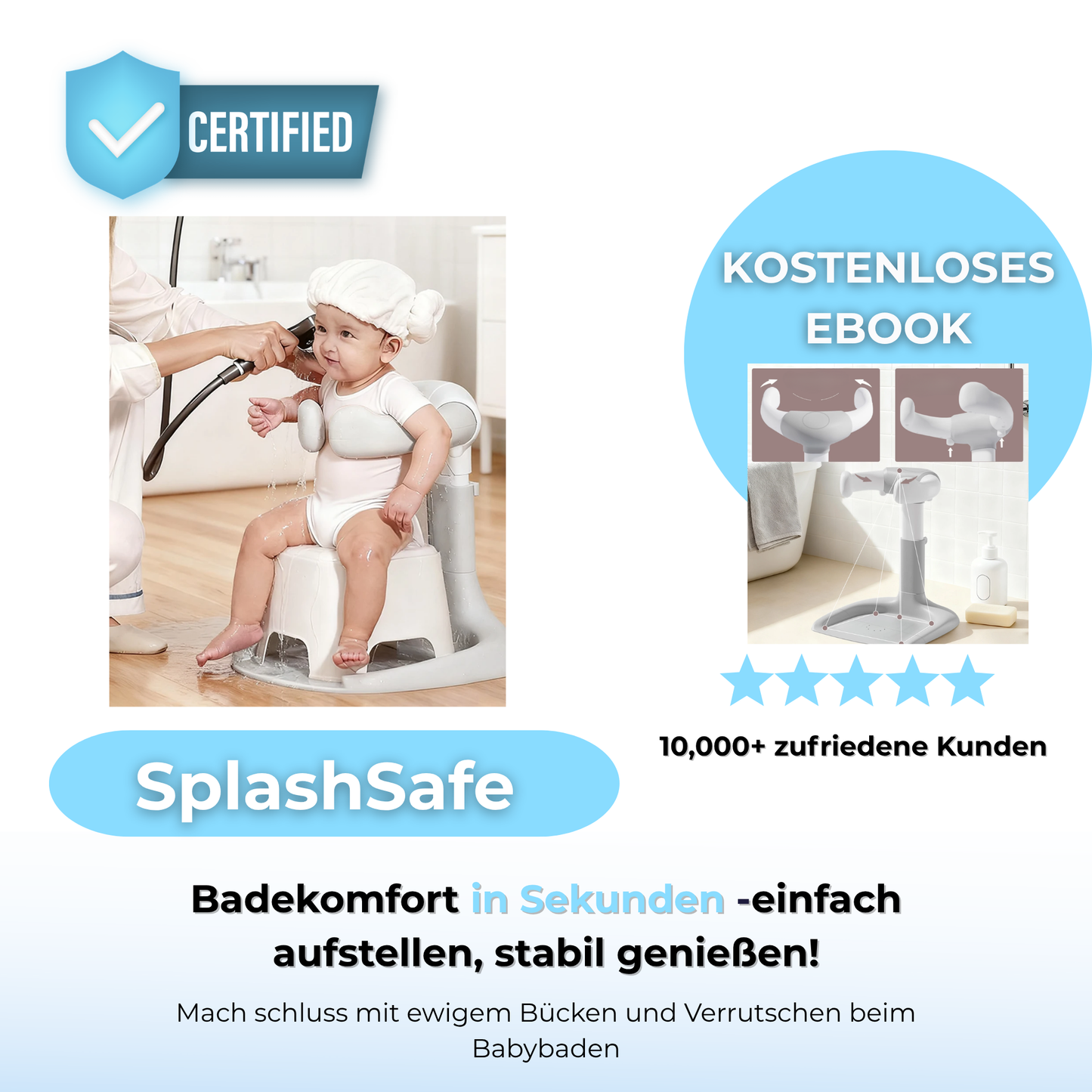 Splashsafe-Badeständer für Babys