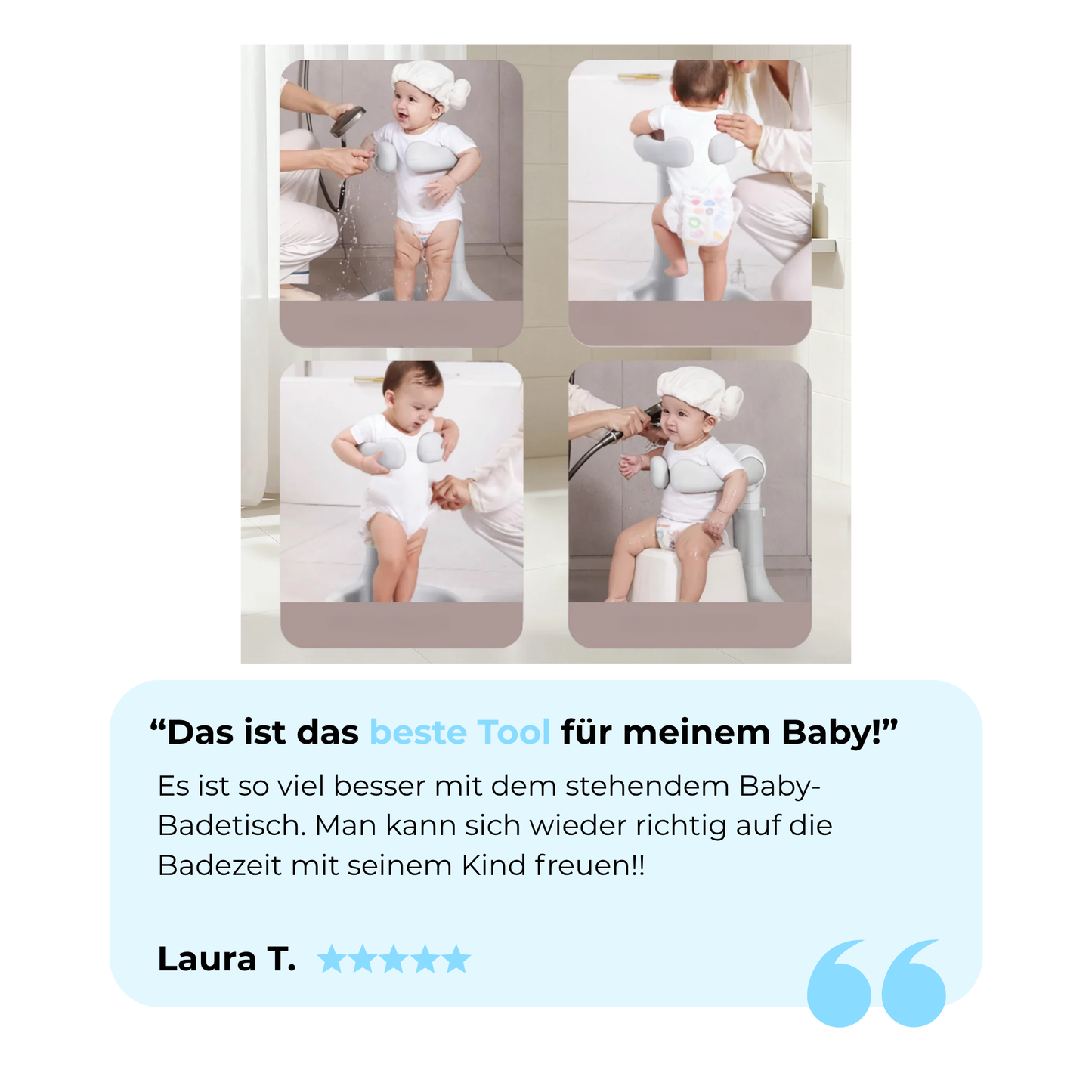 Splashsafe-Badeständer für Babys